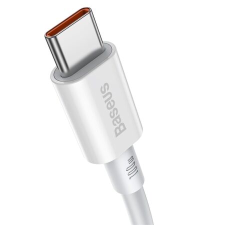 Кабель USB-C BASEUS Superior Series Fast Charging, Type-C - Type-C, 100W, 1 м, белый - 3