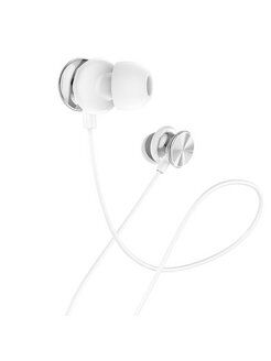 Проводные наушники Hoco M96 Platinum Universal Headphones серебро - 3