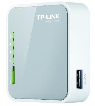 Беспроводной маршрутизатор TP-LINK TL-MR3020, 802.11n, 150Мбит/с, 2.4ГГц, 1xLAN/WAN, 1xUSB2.0, поддержка 3G/4G модема - 3