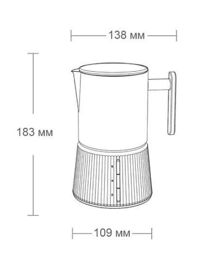 Вспениватель для молока Milk Steamer S3102 (Grey) - 4