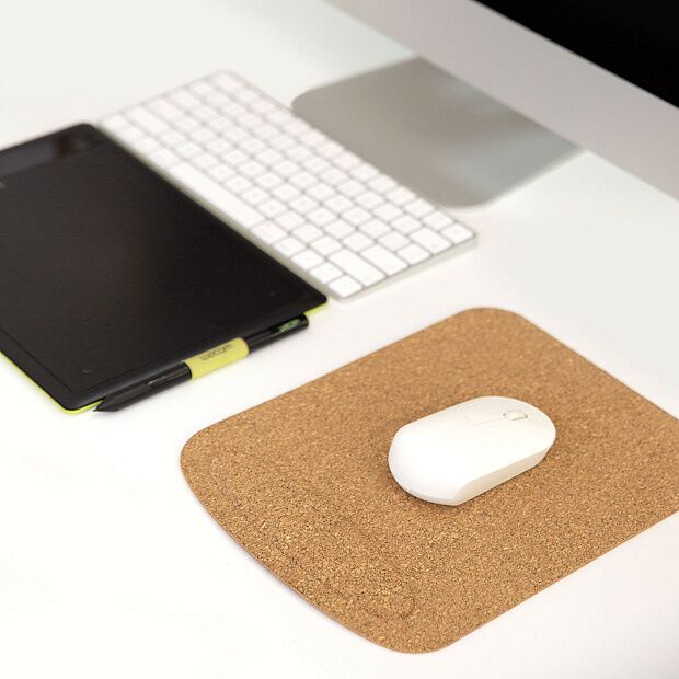 Xiaomi Acorn Natural Cork Wrist Support Mouse Pad (Brown) - 6