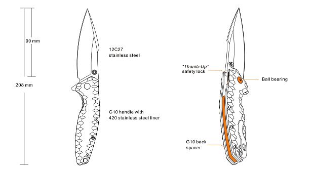 Нож Ruike P843-B - 5