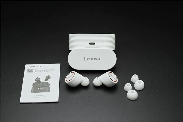 Беспроводные наушники Lenovo LP12 Live Pods TWS (White) - 4