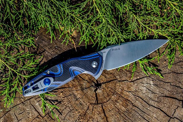 Нож Ruike Fang P105 черно-синий, P105-Q - 13