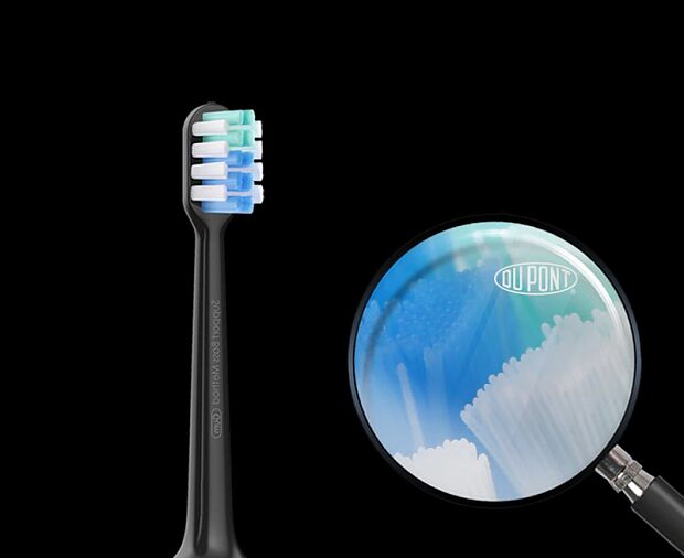 Сменные насадки для электрической зубной щетки Dr.BEI Sonic Q/WXQHXB03 3 шт. (Black) - 5