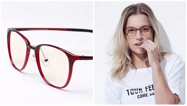 TS Turok Steinhardt Anti-Blu-Ray Glasses Woman (Red) - 4