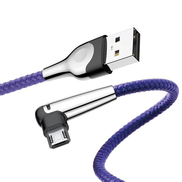 Кабель Baseus MVP Mobile Game Cable USB For Micro 1.5A 2m (Purple/Фиолетовый) - 2
