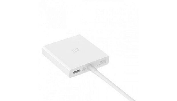 Mi USB-C to HDMI and Gigabit Ethernet Multi-Adapter (White) - 2