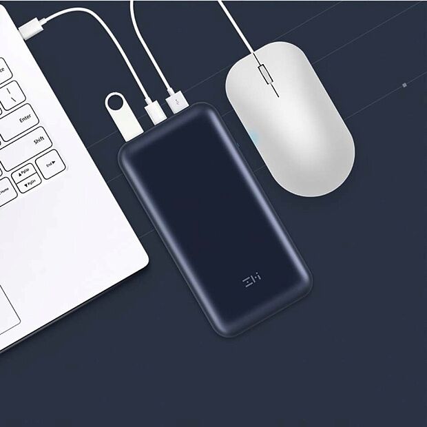 Xiaomi ZMI 10 Power Bank 15000 mAh (Blue/Синий) - 8