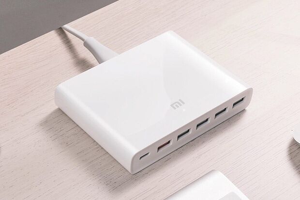 Сетевое зарядное устройство Xiaomi Mi Charger 6 USB Quick Charge 60W (White/Белый) - 8