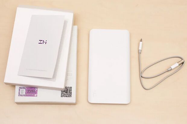 Xiaomi ZMI Two-Way Fast Charge Power Bank 10000 mAh (White/Белый) - 1