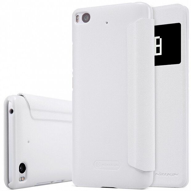Чехол для Xiaomi Mi 5S Nillkin Sparkle Leather Case (White/Белый) 