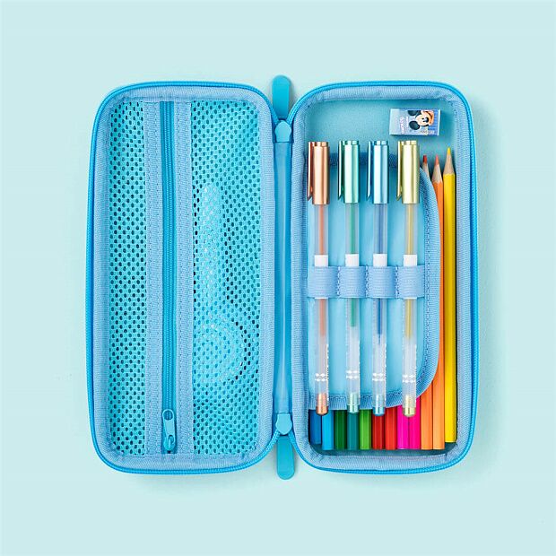 Пенал для канцелярских принадлежностей EVA Smal Pencil Case (Blue) - 4