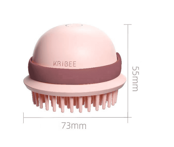 Антистатическая массажная расческа Kribee IPX7  (Pink/Розовый) - 5