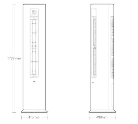 Кондиционер Mijia Vertical Air Conditioning A 3 KFR-72LW/V1A (White/Белый) - 2