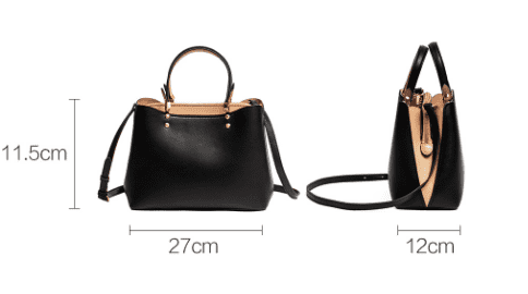 Сумка Vllicon Simple Intellectual Cowhide Handbag (Black/Черный) - 2