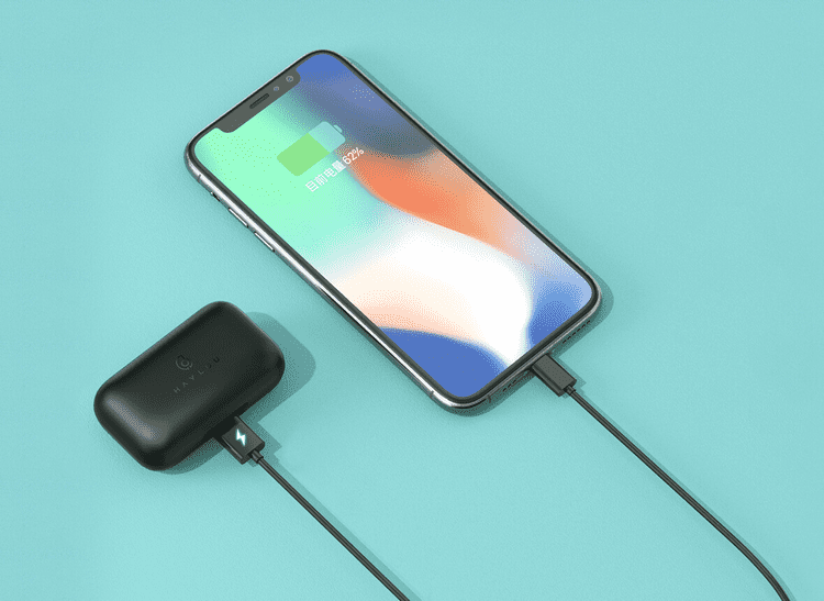 Зарядка телефона через беспроводные наушники Xiaomi Haylou T15
