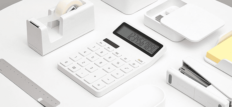 Внешний вид калькулятора Xiaomi Kaco Lemo Desk Electronic Calculator K1410