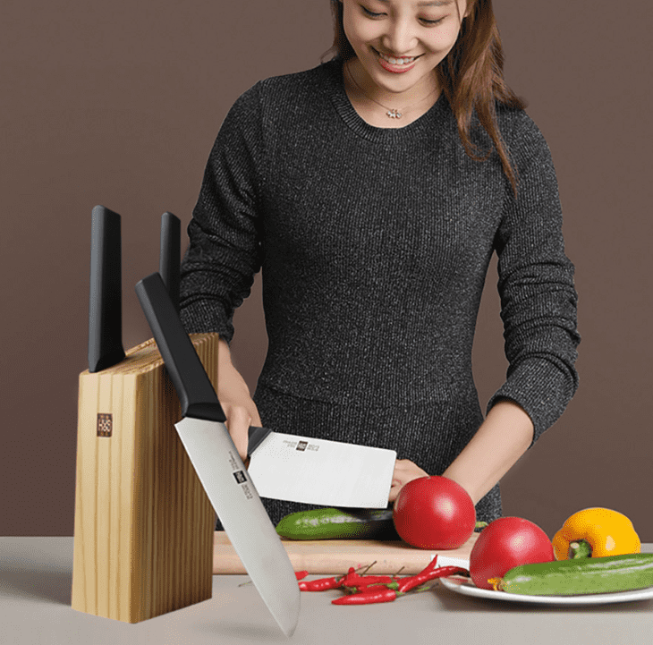 Состав комплекта HuoHou 4-Piece Kitchen Knife Set Lite HU0059