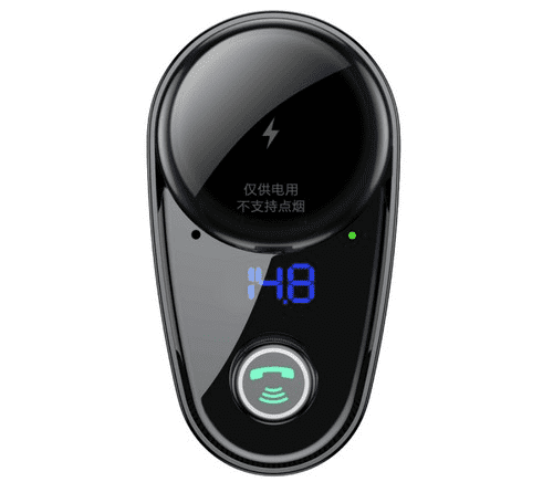 Лицевая поверхность зарядного устройства Baseus Locomotive Bluetooth MP3 Vehicle Charger CCALL-RH01