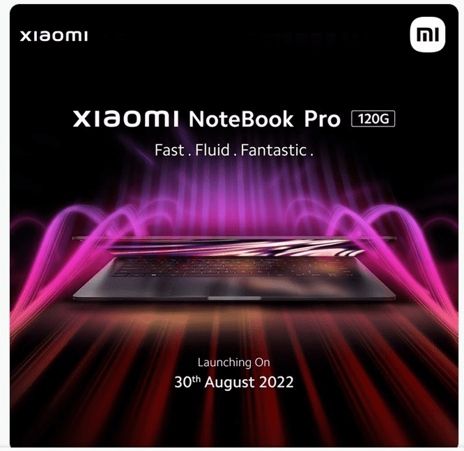 Официальный тизер ноутбука Xiaomi Notebook Pro 120G