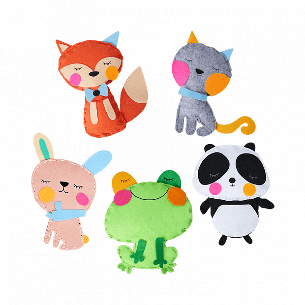 Xiaomi Bravokids Small Animal Handmade DIY Doll Series Set (Rainbow) 
